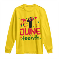 My First Juneteenth Long Sleeve Shirt African American Baby Freedom Day