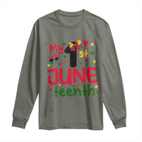 My First Juneteenth Long Sleeve Shirt African American Baby Freedom Day