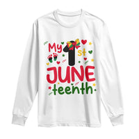 My First Juneteenth Long Sleeve Shirt African American Baby Freedom Day