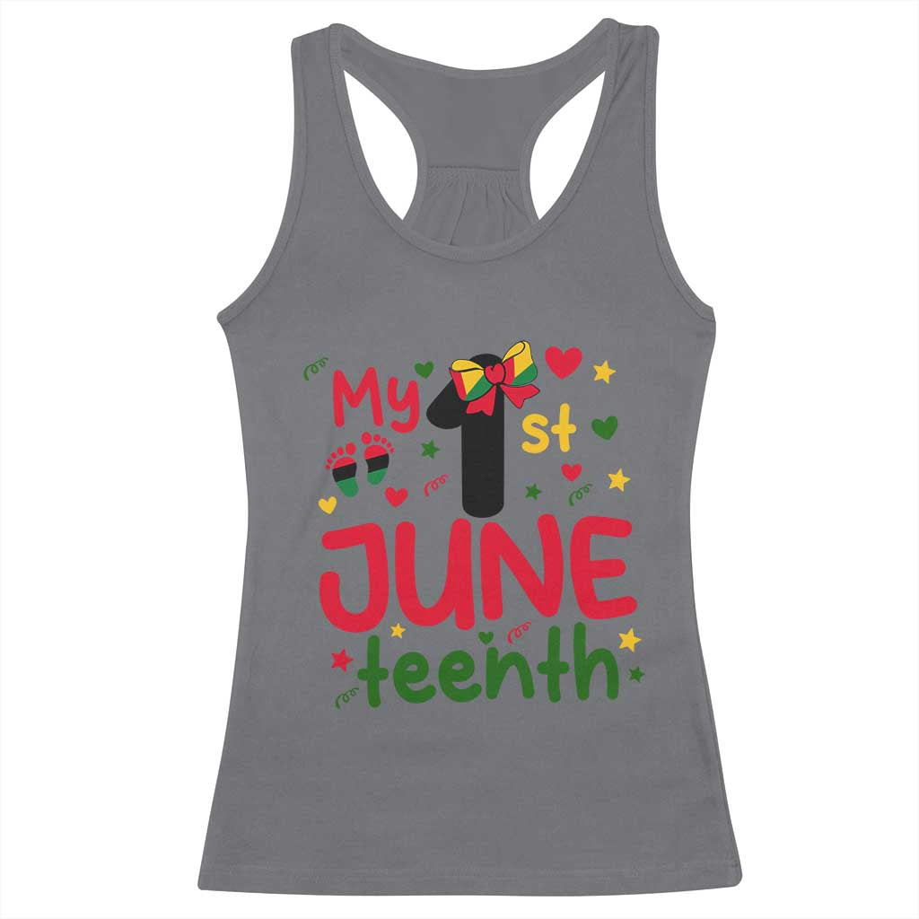 My First Juneteenth Racerback Tank Top African American Baby Freedom Day