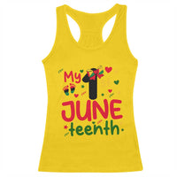 My First Juneteenth Racerback Tank Top African American Baby Freedom Day