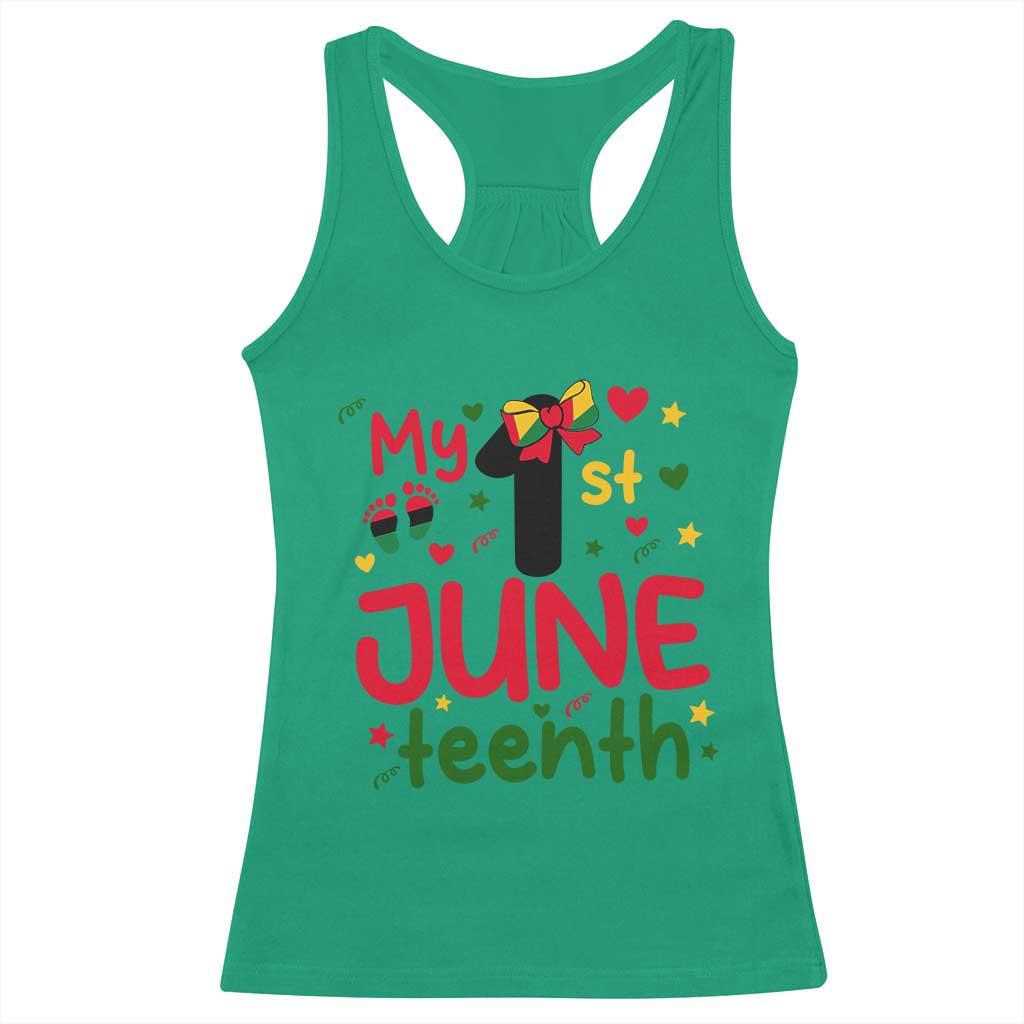 My First Juneteenth Racerback Tank Top African American Baby Freedom Day