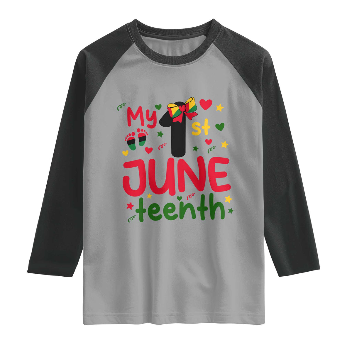 My First Juneteenth Raglan Shirt African American Baby Freedom Day