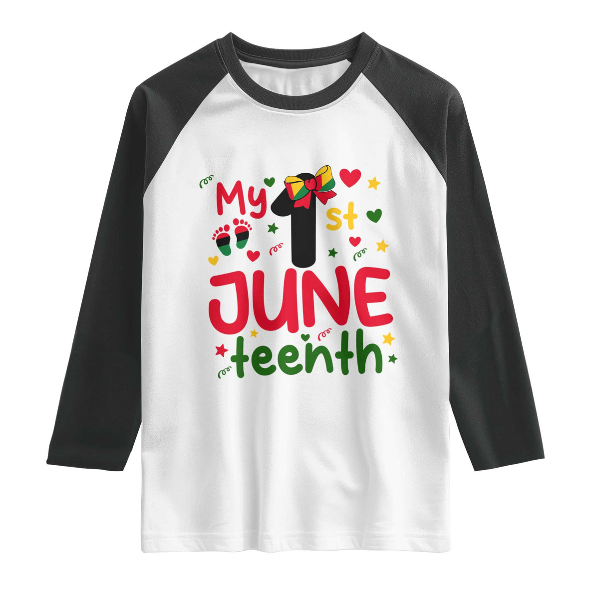My First Juneteenth Raglan Shirt African American Baby Freedom Day