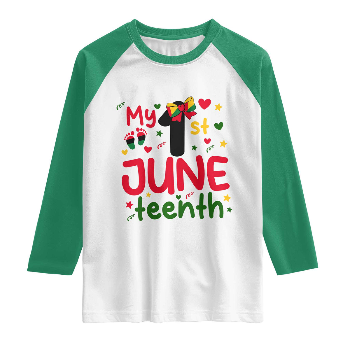 My First Juneteenth Raglan Shirt African American Baby Freedom Day