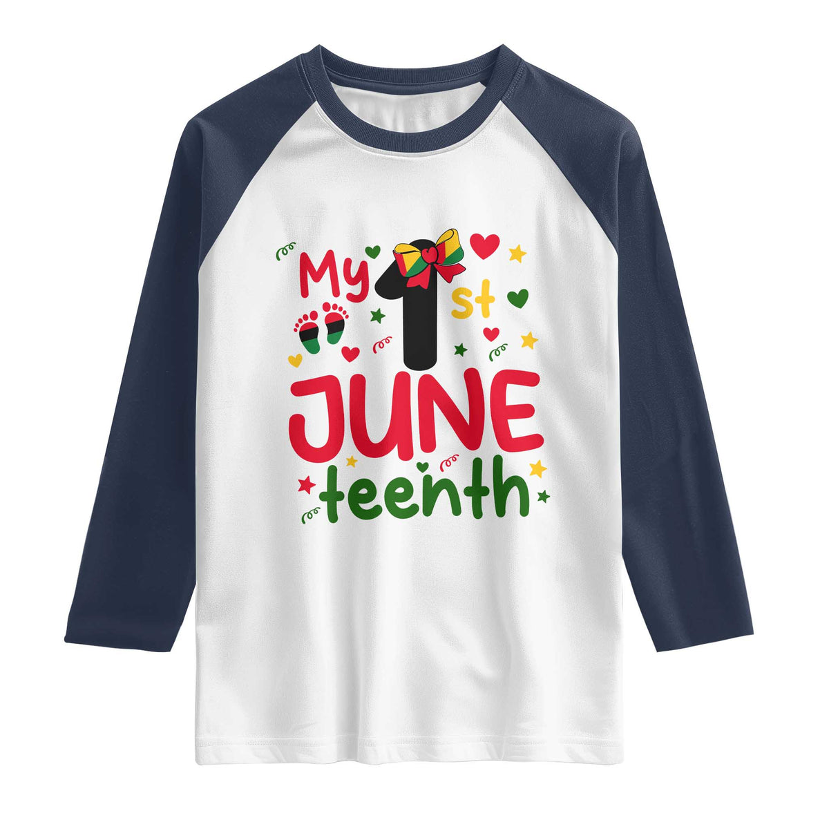 My First Juneteenth Raglan Shirt African American Baby Freedom Day