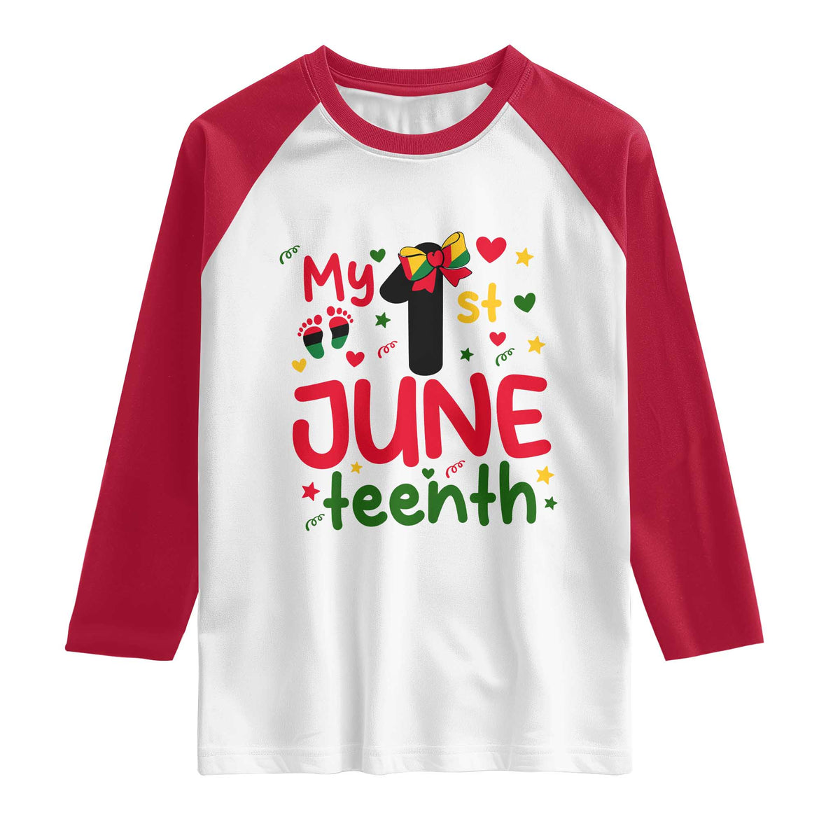 My First Juneteenth Raglan Shirt African American Baby Freedom Day