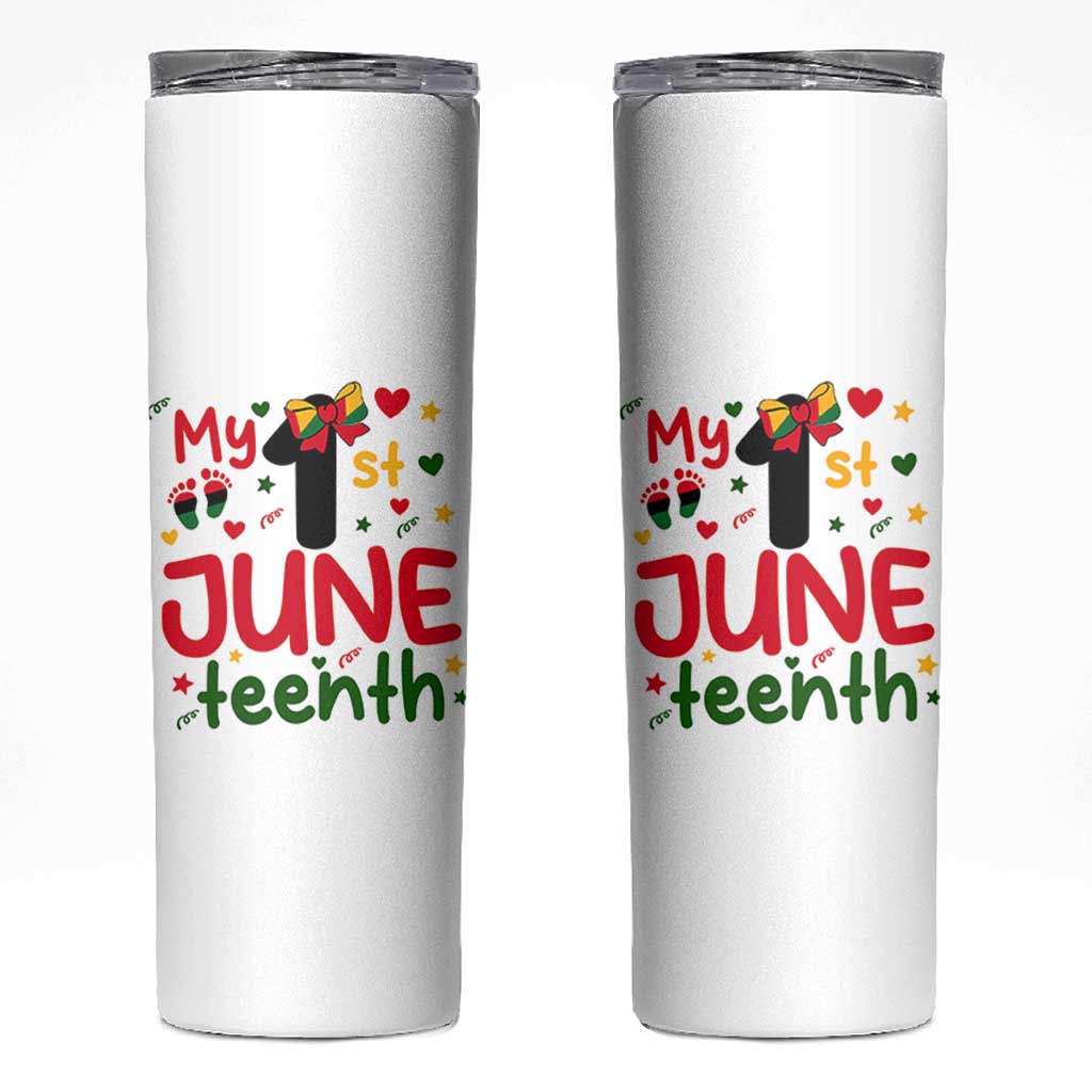 My First Juneteenth Skinny Tumbler African American Baby Freedom Day
