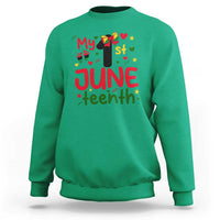My First Juneteenth Sweatshirt African American Baby Freedom Day