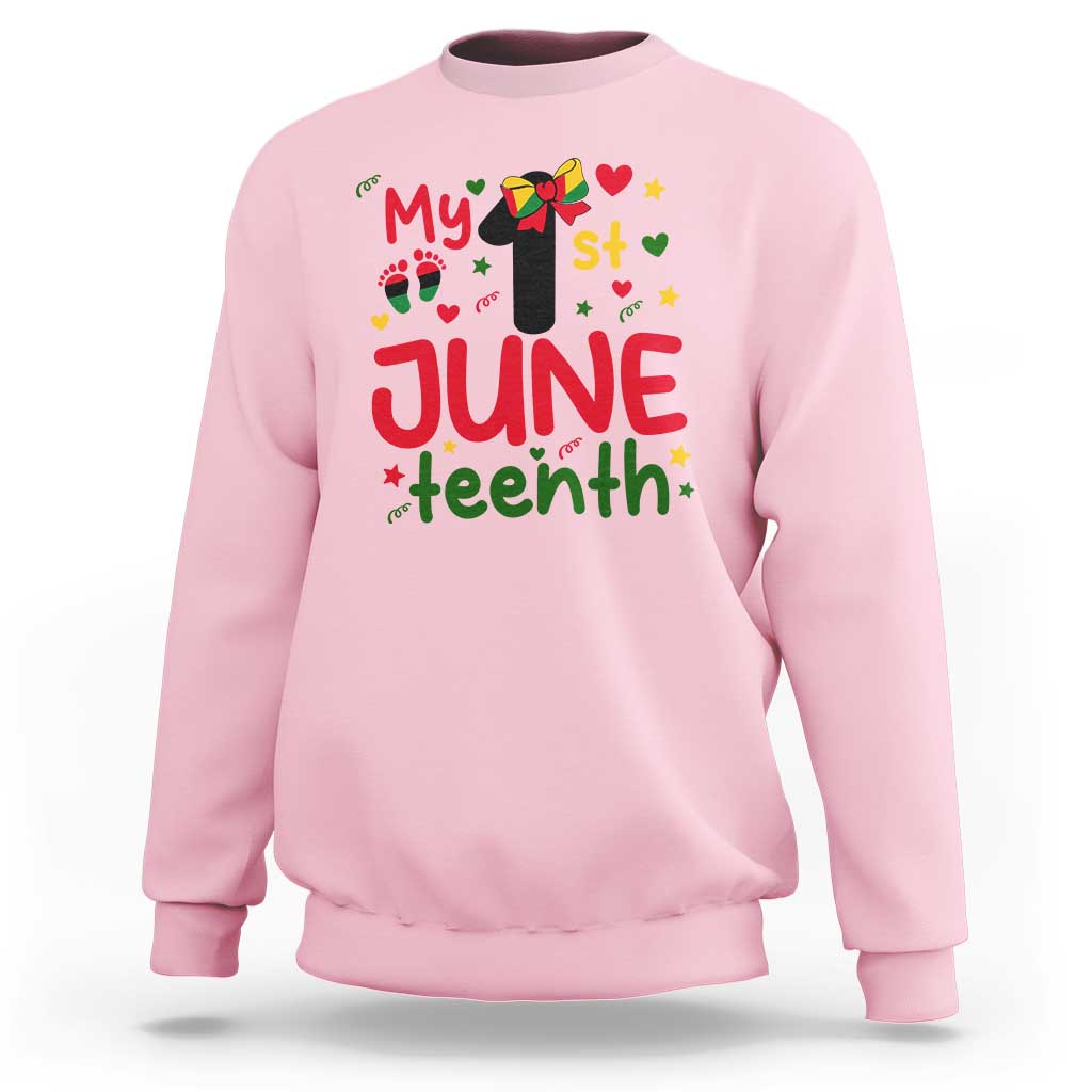 My First Juneteenth Sweatshirt African American Baby Freedom Day