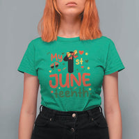 My First Juneteenth T Shirt For Women African American Baby Freedom Day