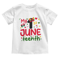 My First Juneteenth Toddler T Shirt African American Baby Freedom Day