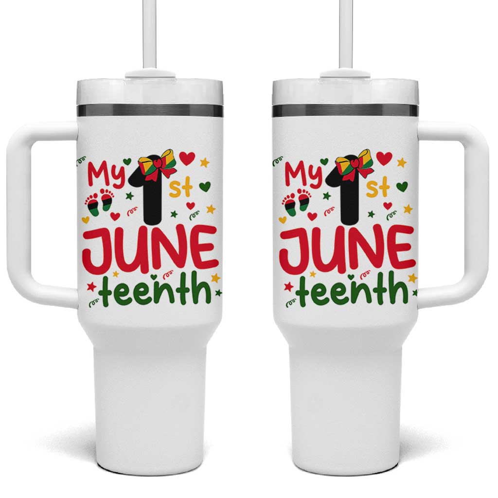 My First Juneteenth Tumbler With Handle African American Baby Freedom Day