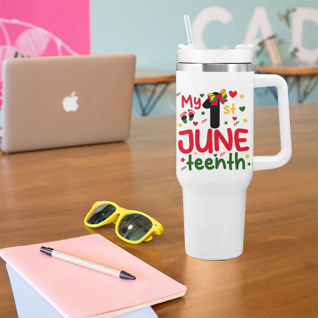 My First Juneteenth Tumbler With Handle African American Baby Freedom Day