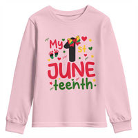 My First Juneteenth Youth Sweatshirt African American Baby Freedom Day