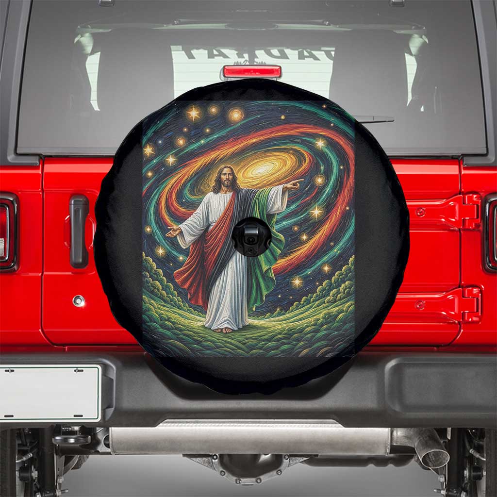 Black Jesus Juneteenth Spare Tire Cover African American Christian Pride