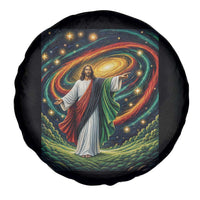 Black Jesus Juneteenth Spare Tire Cover African American Christian Pride