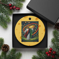 Black Jesus Juneteenth Ceramic Ornament African American Christian Pride
