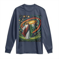Black Jesus Juneteenth Long Sleeve Shirt African American Christian Pride