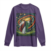 Black Jesus Juneteenth Long Sleeve Shirt African American Christian Pride