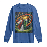 Black Jesus Juneteenth Long Sleeve Shirt African American Christian Pride