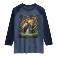Black Jesus Juneteenth Raglan Shirt African American Christian Pride
