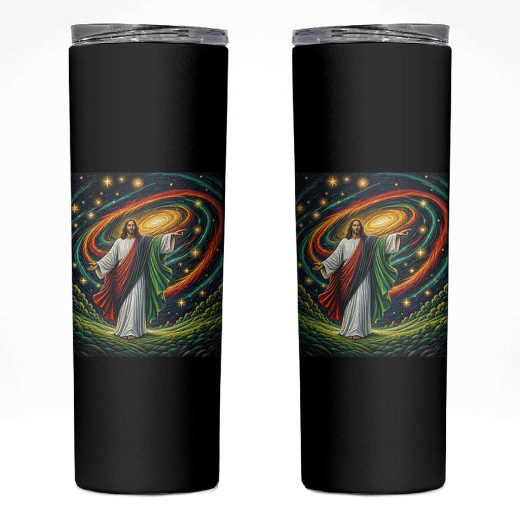 Black Jesus Juneteenth Skinny Tumbler African American Christian Pride