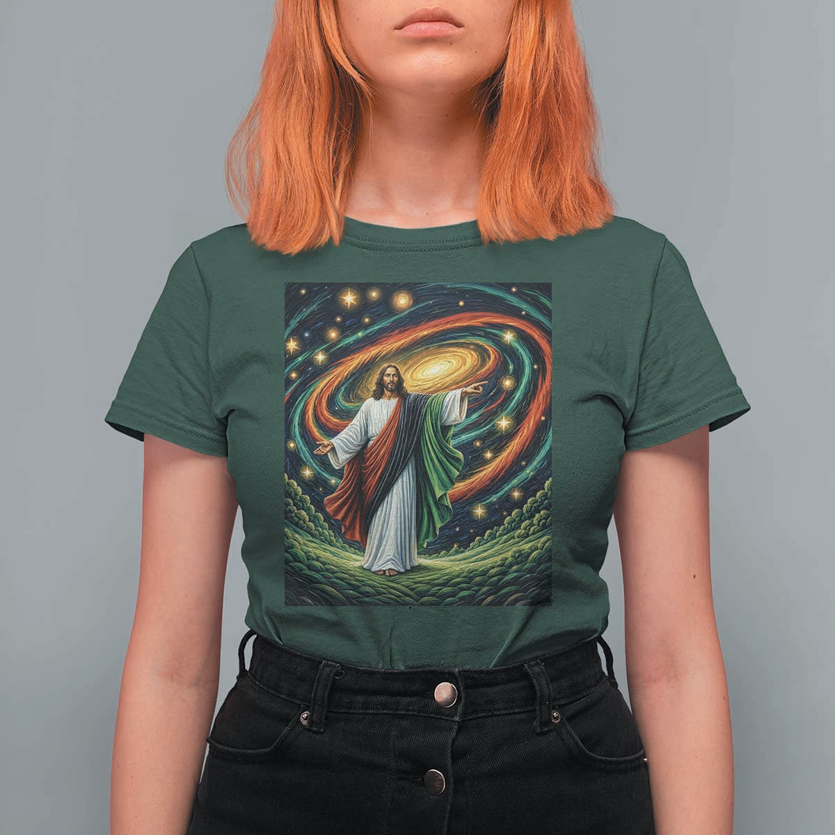 Black Jesus Juneteenth T Shirt For Women African American Christian Pride