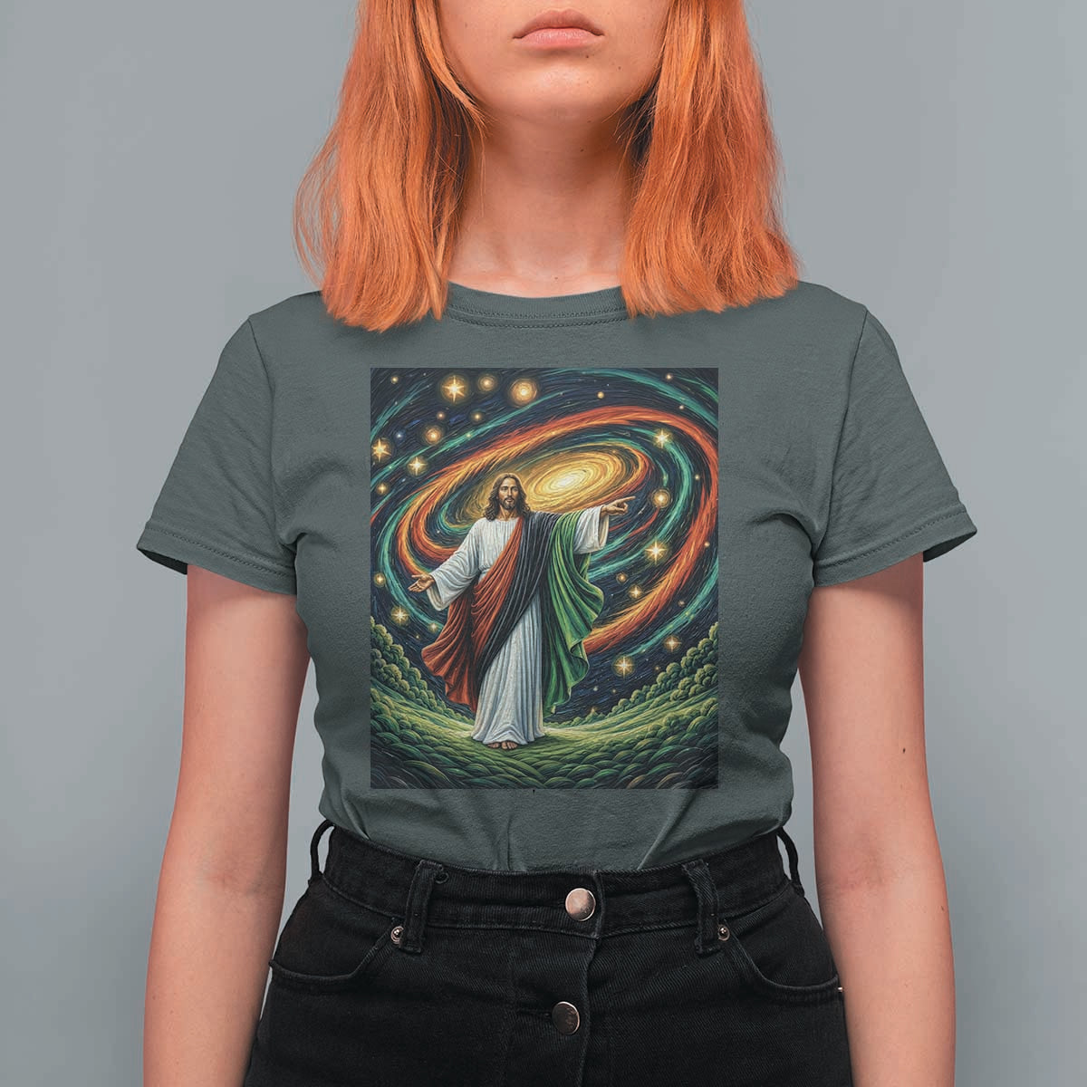 Black Jesus Juneteenth T Shirt For Women African American Christian Pride