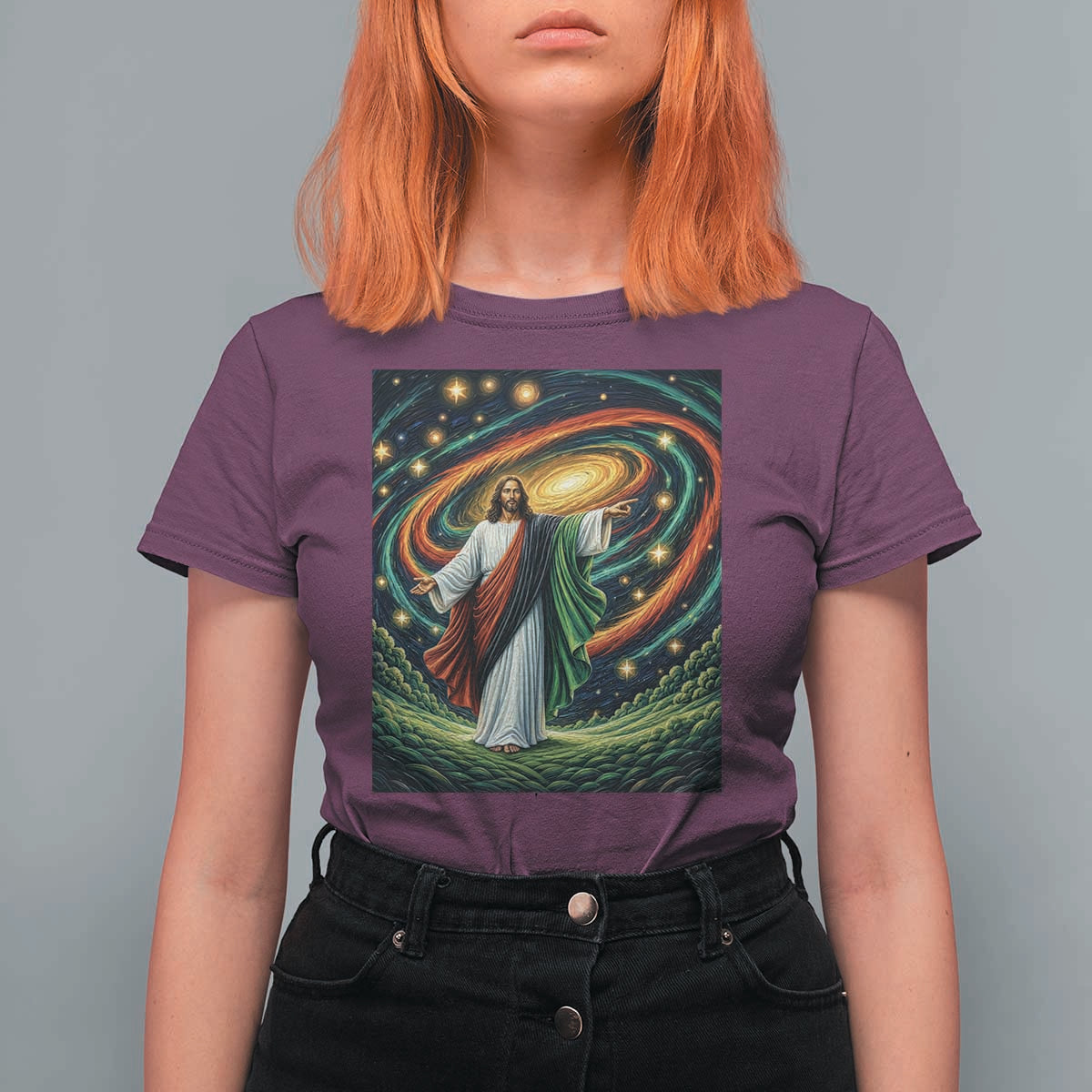 Black Jesus Juneteenth T Shirt For Women African American Christian Pride