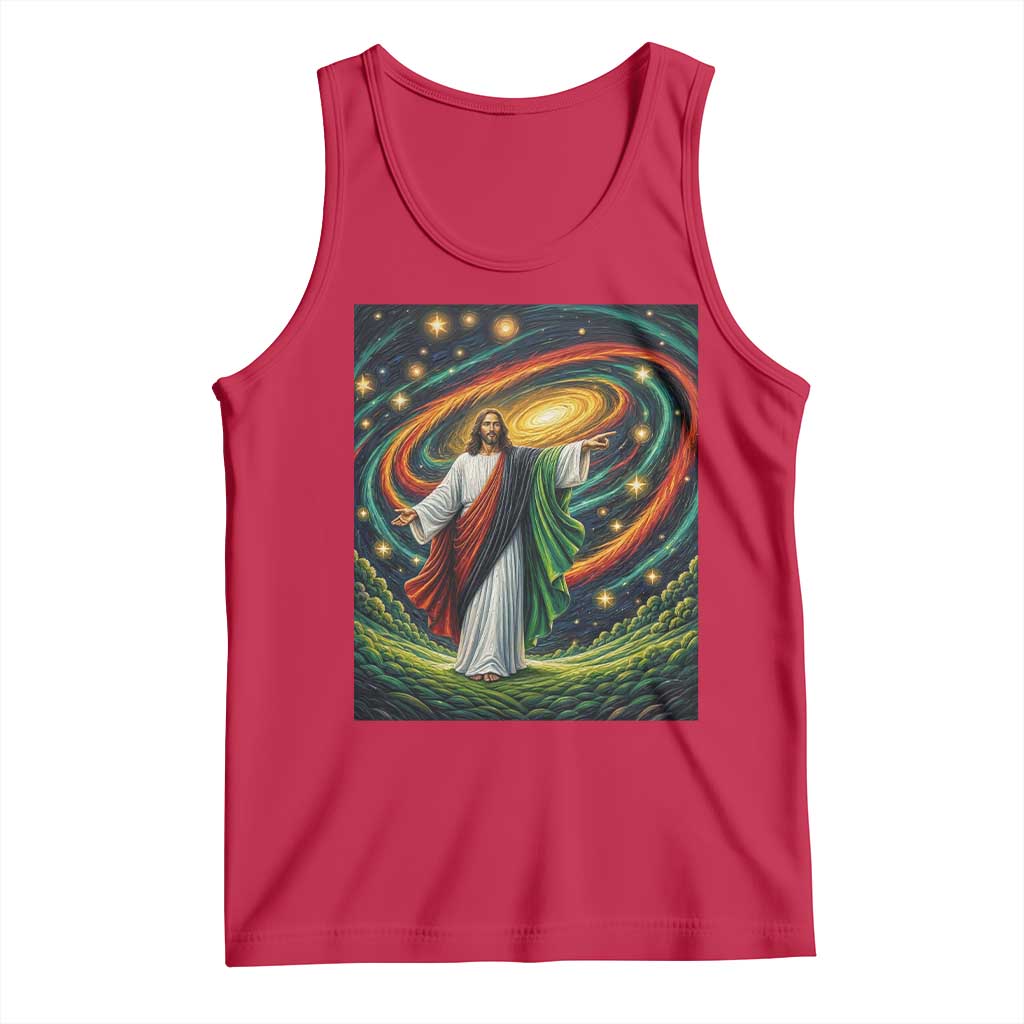 Black Jesus Juneteenth Tank Top African American Christian Pride