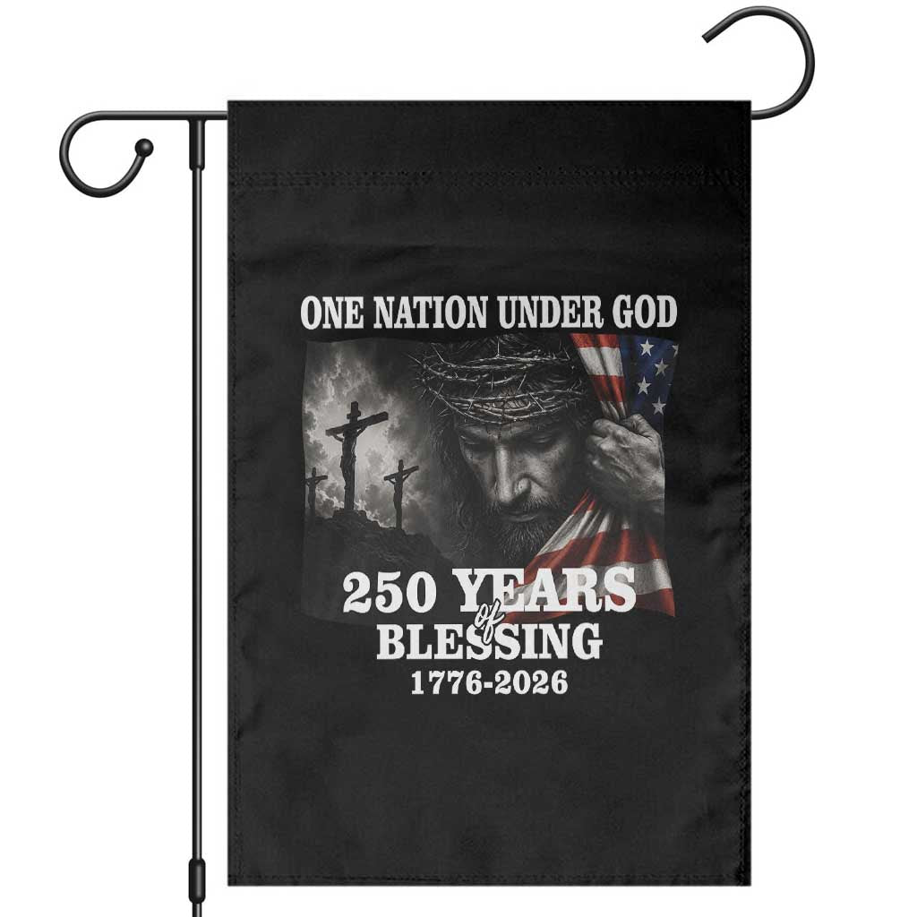 One Nation Under God 250th Anniversary Garden Flag American Patriotic Faith