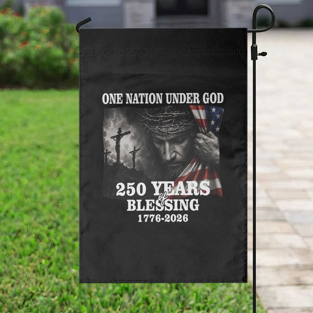 One Nation Under God 250th Anniversary Garden Flag American Patriotic Faith
