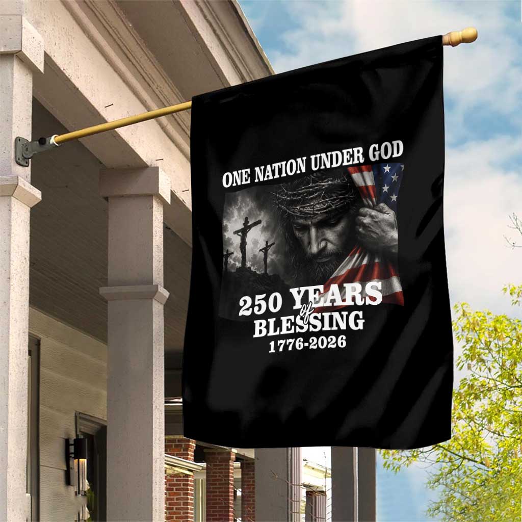 One Nation Under God 250th Anniversary Garden Flag American Patriotic Faith