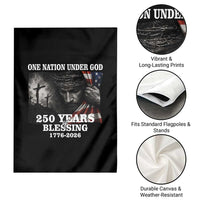 One Nation Under God 250th Anniversary Garden Flag American Patriotic Faith
