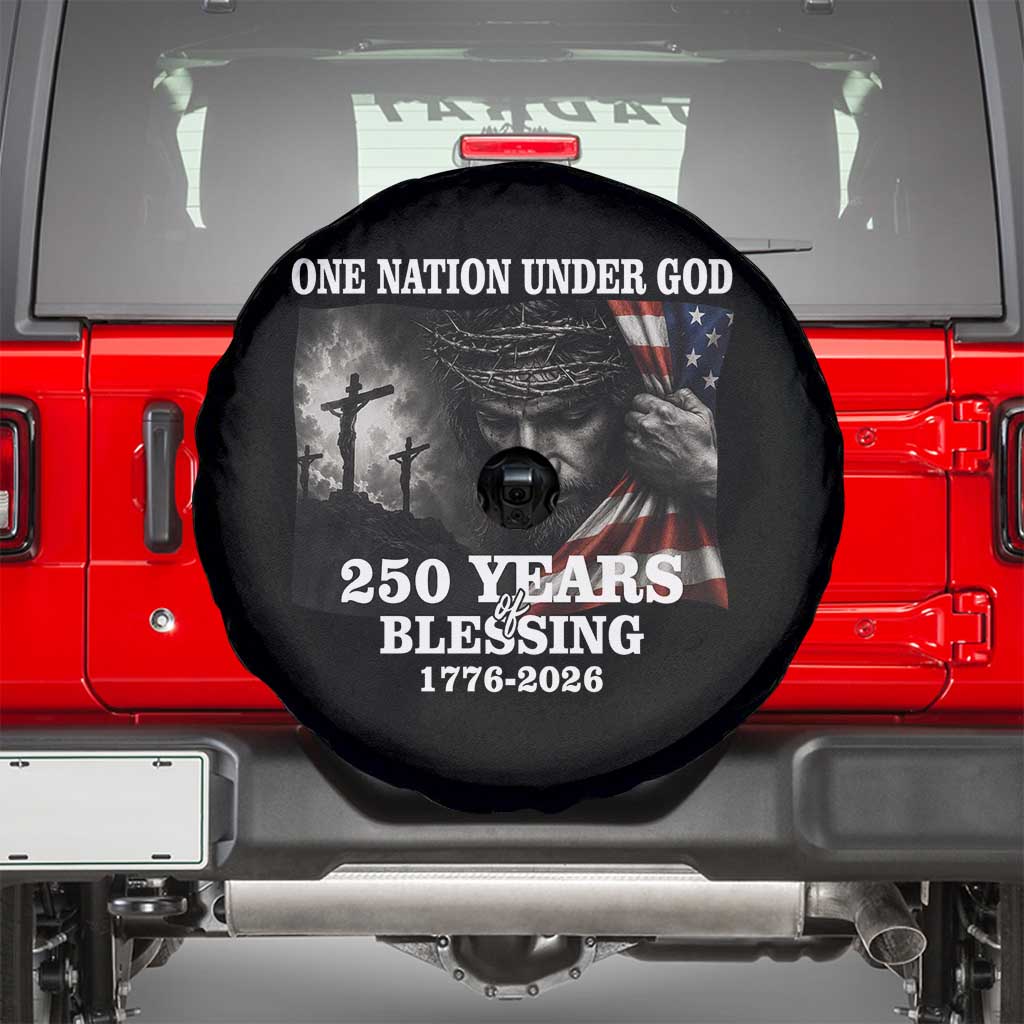 One Nation Under God 250th Anniversary Spare Tire Cover American Patriotic Faith