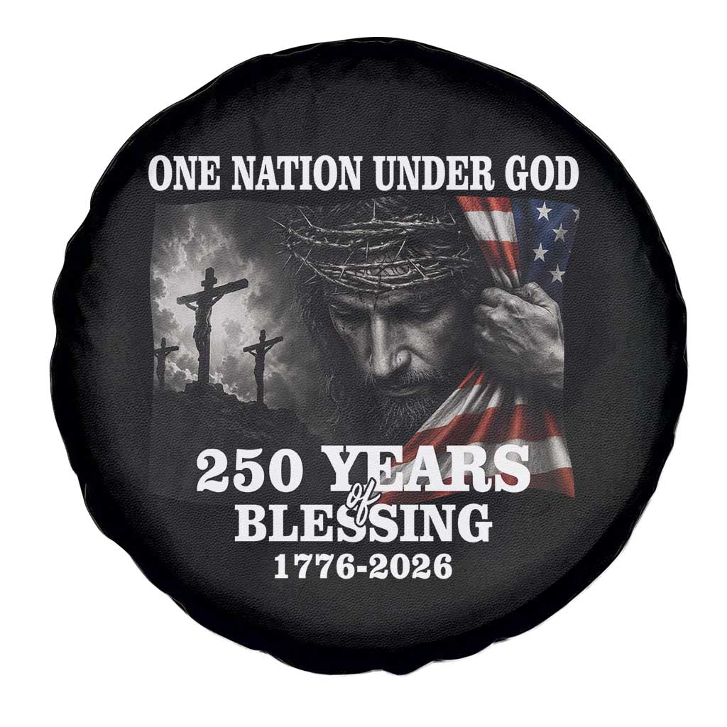 One Nation Under God 250th Anniversary Spare Tire Cover American Patriotic Faith