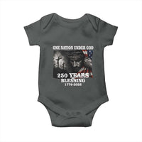One Nation Under God 250th Anniversary Baby Onesie American Patriotic Faith