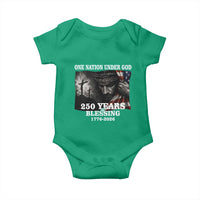One Nation Under God 250th Anniversary Baby Onesie American Patriotic Faith