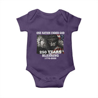 One Nation Under God 250th Anniversary Baby Onesie American Patriotic Faith