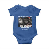 One Nation Under God 250th Anniversary Baby Onesie American Patriotic Faith