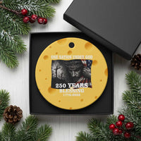 One Nation Under God 250th Anniversary Ceramic Ornament American Patriotic Faith
