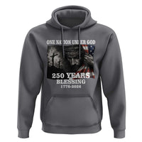 One Nation Under God 250th Anniversary Hoodie American Patriotic Faith