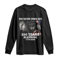 One Nation Under God 250th Anniversary Long Sleeve Shirt American Patriotic Faith