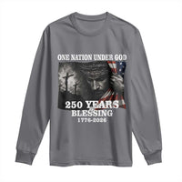 One Nation Under God 250th Anniversary Long Sleeve Shirt American Patriotic Faith