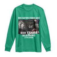 One Nation Under God 250th Anniversary Long Sleeve Shirt American Patriotic Faith