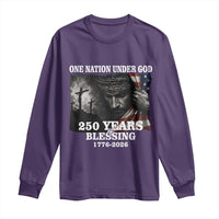 One Nation Under God 250th Anniversary Long Sleeve Shirt American Patriotic Faith