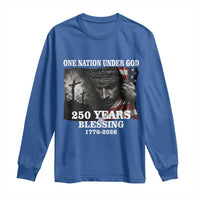 One Nation Under God 250th Anniversary Long Sleeve Shirt American Patriotic Faith