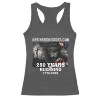 One Nation Under God 250th Anniversary Racerback Tank Top American Patriotic Faith