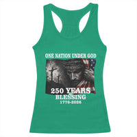 One Nation Under God 250th Anniversary Racerback Tank Top American Patriotic Faith